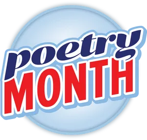 Poetry Month Celebration Badge PNG image