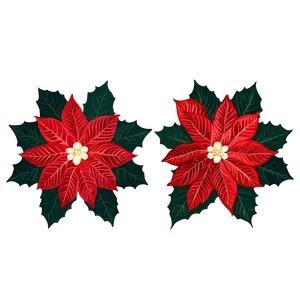 Poinsettia Decor Pieces PNG 06122024 PNG