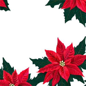 Poinsettia Frame Png Prn37 PNG image