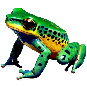 Poison Dart Frog Warning Colors PNG 06132024 PNG
