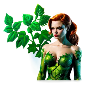 Poison Ivy Comic Png 06272024 PNG image