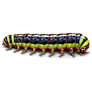 Poisonous Caterpillar Warning PNG 05232024