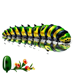 Poisonous Caterpillar Warning PNG 05232024
