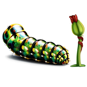 Poisonous Caterpillar Warning PNG Gvp13