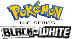 Pokemon Blackand White Logo PNG image
