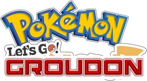 Pokemon Lets Go Groudon Logo PNG image