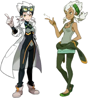 Pokemon Professors Sycamoreand Caeli