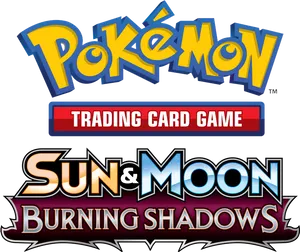 Pokemon T C G Sunand Moon Burning Shadows Logo PNG image
