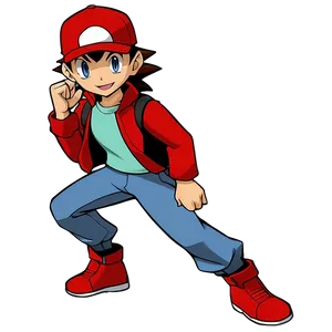 Pokemon Trainer Red PNG Ewq