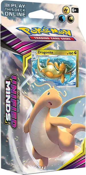 Pokemon Unified Minds Dragonite Deck PNG