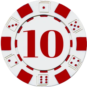 Poker Chip Number10