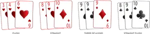 Poker Hands Comparison PNG image