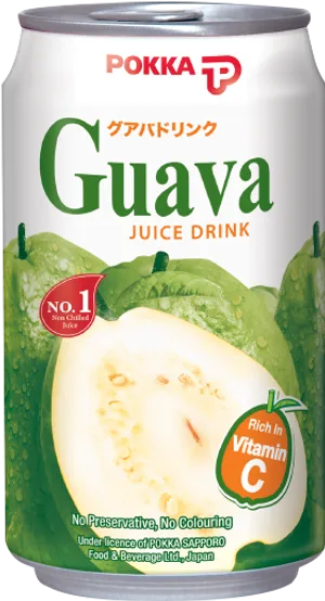 Pokka Guava Juice Can PNG image