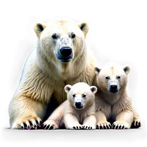 Polar Bear Family Png Snn6 PNG image