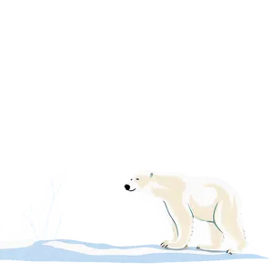 Polar Bear In Arctic Png Fnl PNG image