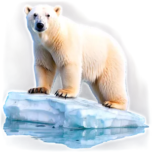 Polar Bear On Iceberg Png 05062024 PNG image