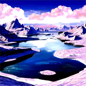Polar Blizzard Scenery PNG Cft45