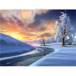 Polar Blizzard Scenery PNG Xxe