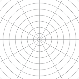 Polar Coordinate Grid Background PNG