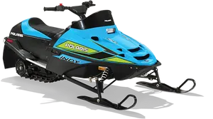 Polaris Indy Snowmobile Profile View PNG image