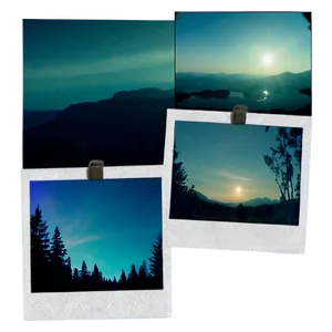 Polaroid Film Frame Decoration PNG Mnu