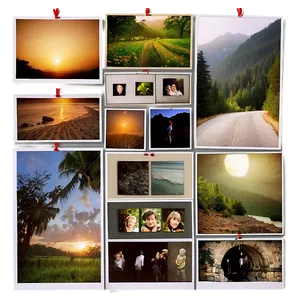 Polaroid Gallery Wall Template Png 88 PNG image