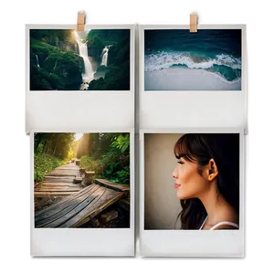 Polaroid Gallery Wall Template Png 92 PNG image