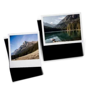 Polaroid Picture Mockup Template Png Mgi28 PNG image