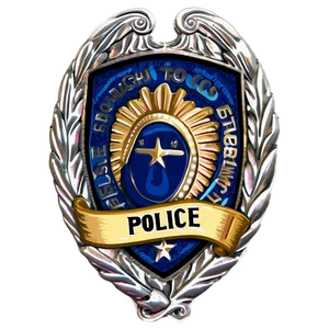 Police Badge With Wreath Png Jod9 PNG image