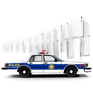 Police Car Back View PNG 05252024 PNG