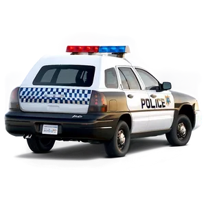 Police Car Back View PNG 68