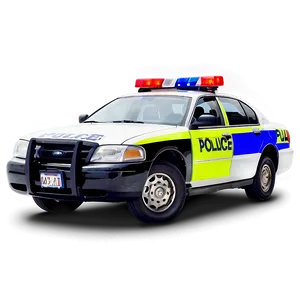 Police Car Blocking Road PNG Rfn PNG