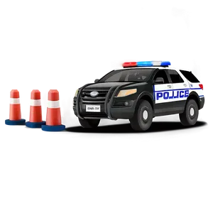 Police Car In Action PNG 40