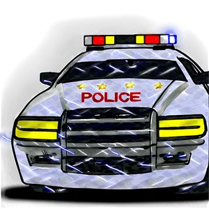 Police Car With Flashing Lights PNG 06132024 PNG