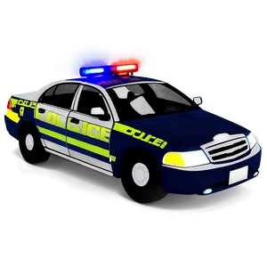 Police Car With Flashing Lights PNG Npx53 PNG