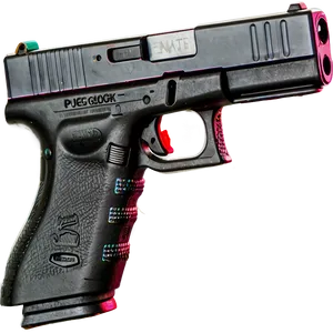 Police Issue Glock Handgun Png Jya45 PNG image