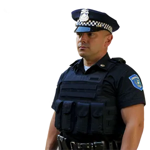 Police Officer At Night PNG 06252024 PNG
