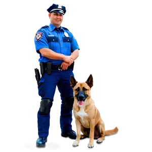 Police Officer With Dog Png Fpy3 PNG image