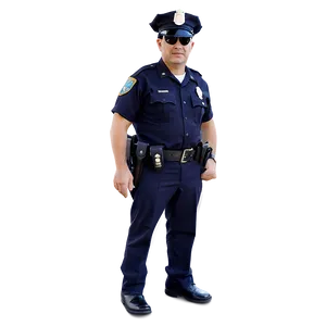 Police Officer With Flashlight Png Skd72 PNG image