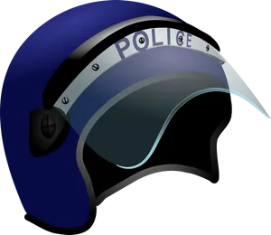 Police Riot Helmet Vector PNG image