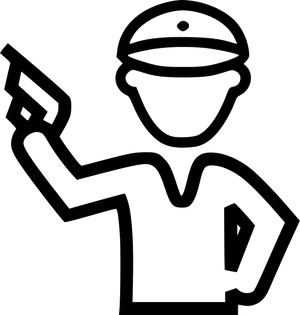 Policeman Icon Outline PNG