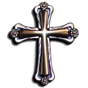Polished Catholic Cross Arrangement PNG Fwl PNG