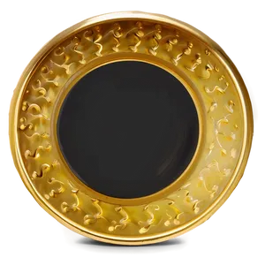 Polished Gold Plate Png 06272024 PNG image