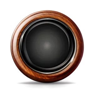 Polished Wood Circle Illustration Png 06282024 PNG image