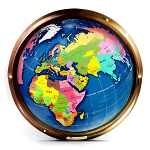 Political Borders Globe Png Psi51 PNG image