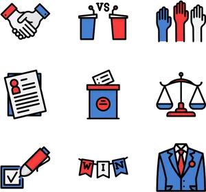 Political_ Process_ Icons_ Set PNG image