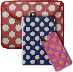 Polka Dot Accessories Collection PNG image