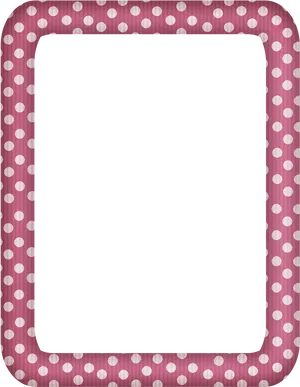 Polka Dot Border Frame Clipart PNG image