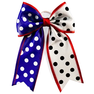 Polka Dot Cheer Bow Png 06212024 PNG image