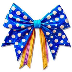 Polka Dot Cheer Bow Png 06212024 PNG image